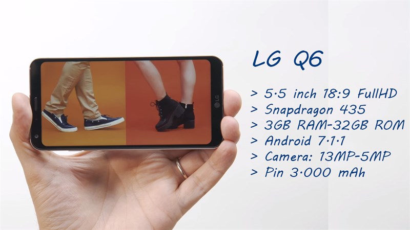 Thông số kỹ thuật của LG Q6 chính hãng giá rẻ 